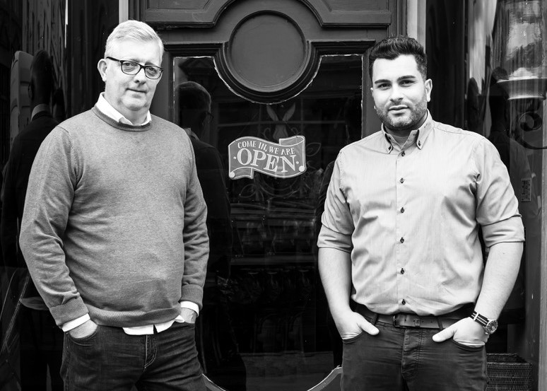 Nick Ward and Giuseppe Sepe at Sapore