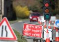 Temporary traffic light