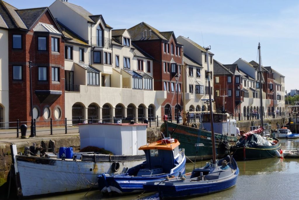 Fishing boats in the harbour of Maryport