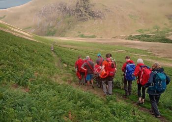 Keswick and Penrith Mountain Rescue Teams were called to the aid of a 16-year-old walker