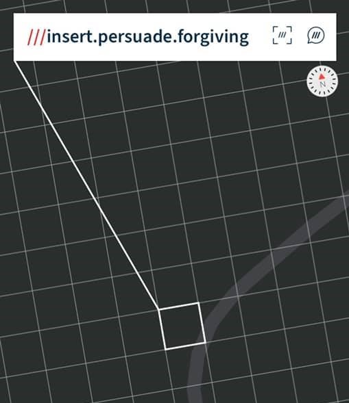 what3words pinpointed the exact location of the fire
