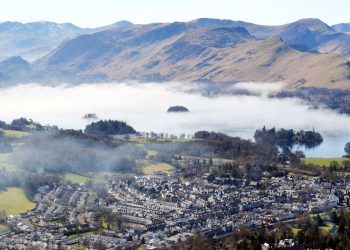 Aerial view of Keswick