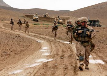 Kajaki, Afghanistan,-,April,22, 2012. US Marines patrol