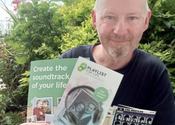 Mark Costello, local Playlist for Life organiser based in Carlisle