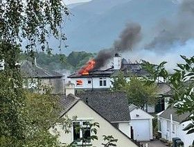 Fire crews tackle major Keswick house blaze