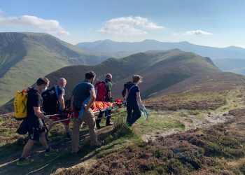 A 13-year-old walking with her family went over on her ankle while descending Ard Crags in the Newlands Valley. Picture: Keswick Mountain Rescue Team