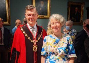 Kendal’s Mayor, Cllr Doug Rathbone and his Consort, Sally Johnson