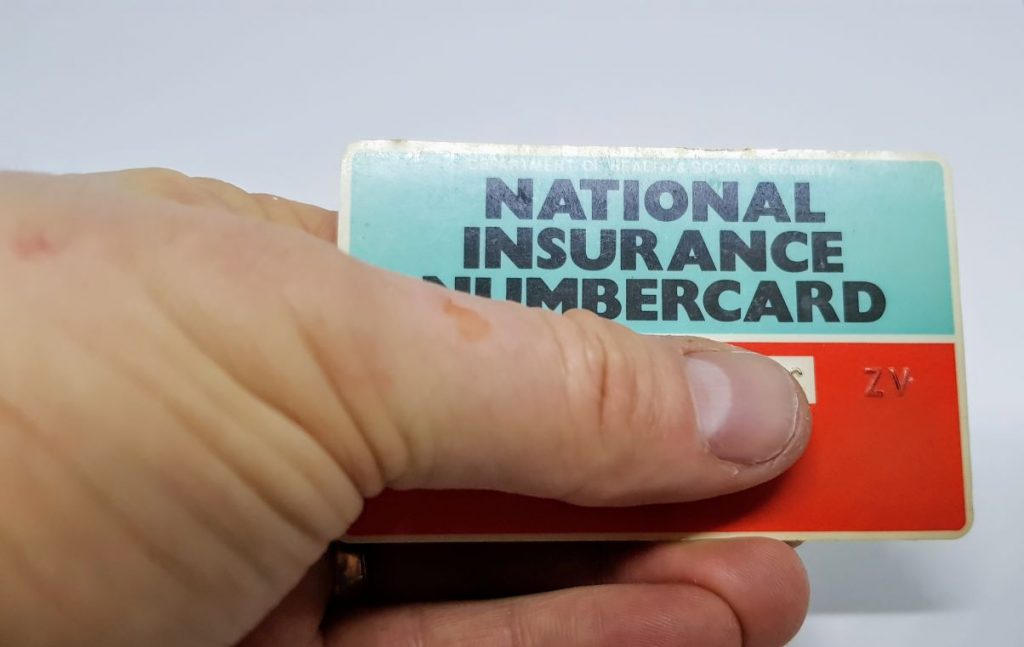 national insurance card