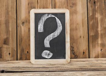 question mark on chalkboard