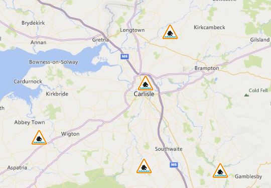Carlisle flood alert latest