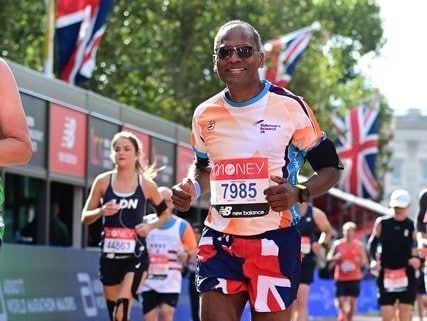 A doctor working in West Cumbria has raised almost £1,000 for charity by completing the London Marathon. 