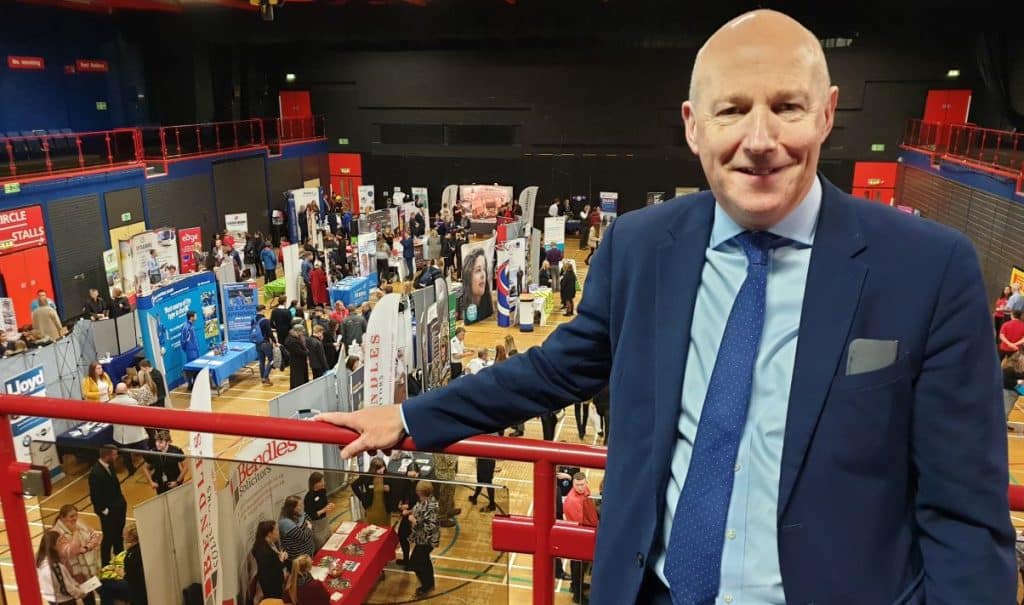 Carlisle MP John Stevenson at a previous Carlisle Skills Fair 