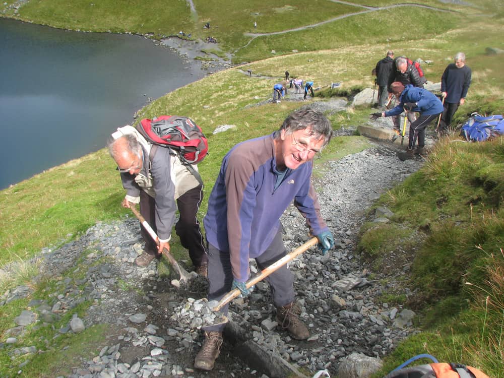 Upland path clearance Keswick Fell Care Day