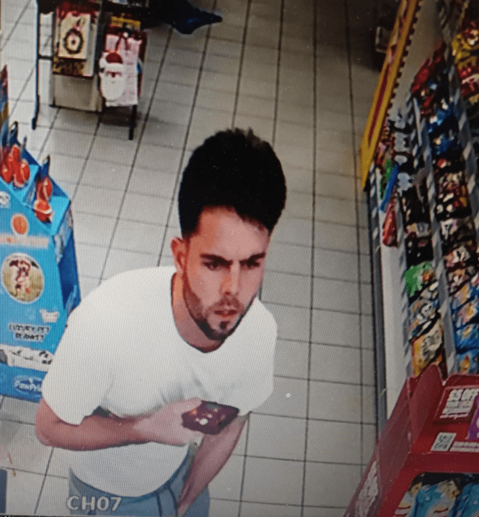 A CCTV image has been released by detectives investigating a racist incident in a Penrith cafe.