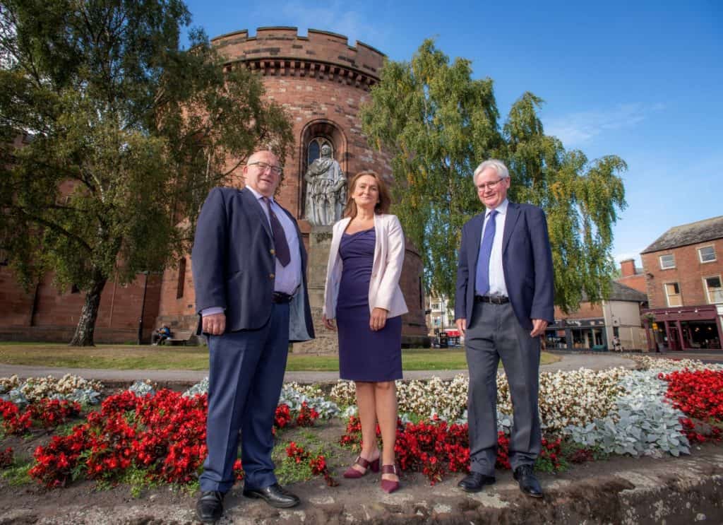 The Citadel, Carlisle. John Mallinson, Julie Mennell, Stewart Young. Picture: Jonathan Becker