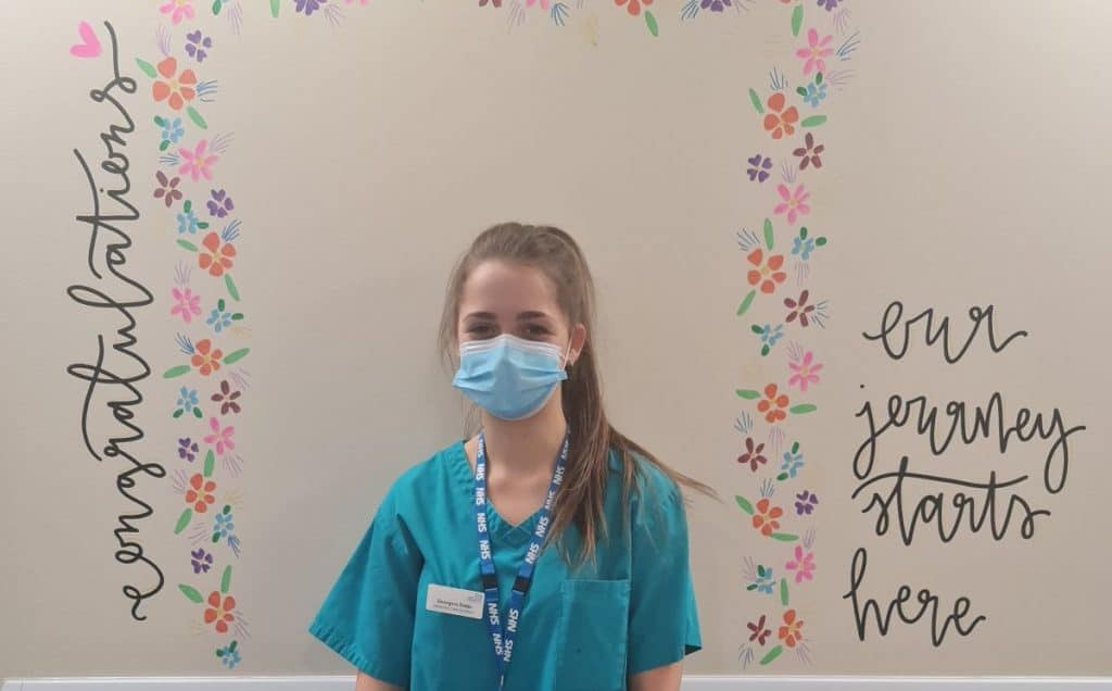 Georgina Slater, maternity health assistant at North Cumbria Integrated Care NHS Foundation Trust