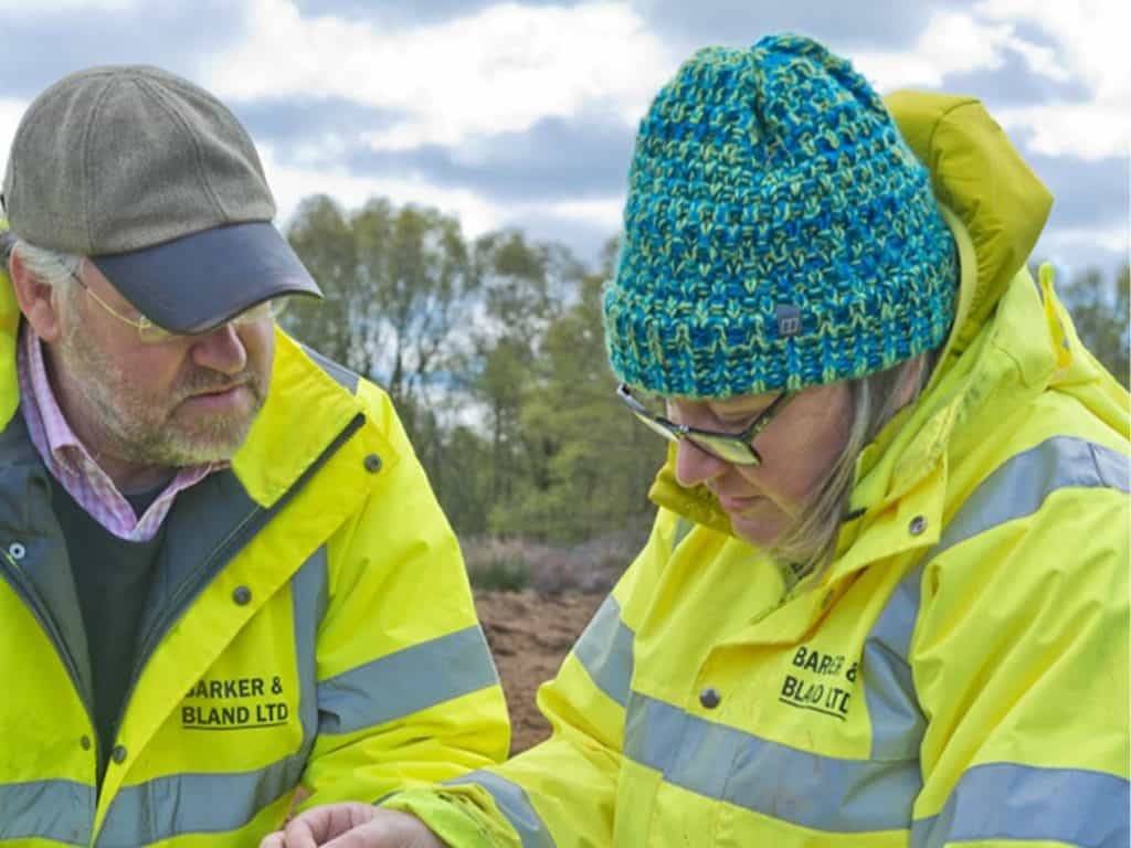 University of Cumbria Professor of Practice, Dr Jane Barker undertaking work for her company which restores natural peatlands and supplies peat-free compost.