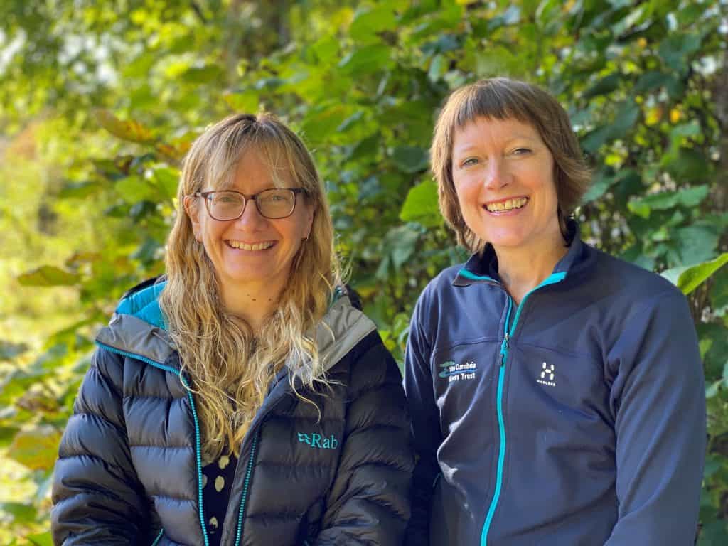 Trish Dunlop (L) and Jodie Mills (R) West Cumbria Rivers Trust
