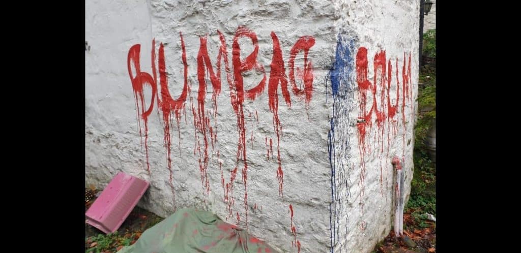 Graffiti in Alston. Picture: Eden Police