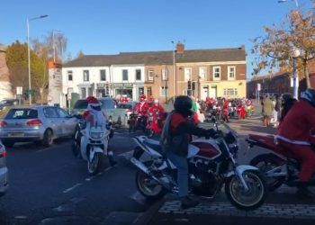 VIDEO: Santa bikers arrive in Carlisle for charity
