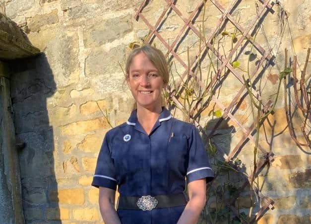 Sharon Robinson, who is now a Queen's Nurse, works for University Hospitals of Morecambe Bay NHS Foundation Trust