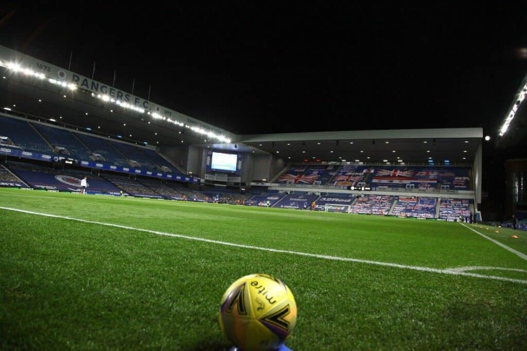 Ibrox Stadium, home of Rangers FC. Carlisle and Barrow are among the teams vying for Rangers winger Josh McPake