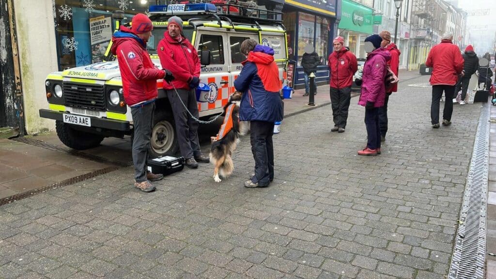 Wasdale Mountain Rescue Team members and vehicles were on display in Egremont and Whitehaven on Saturday