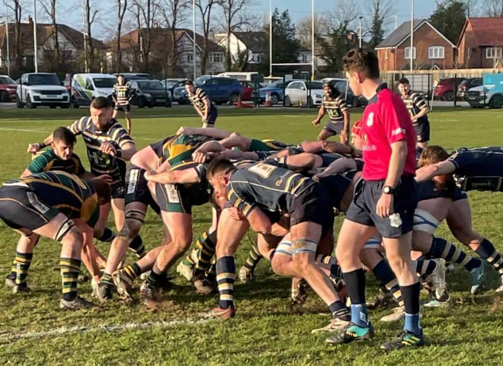 Action from Keswick's North Two West game at Anselmians. Picture: Allan-Lambert