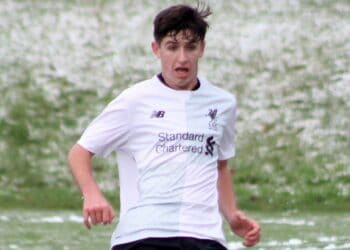 Burnley defender Anthony Glennon has joined Barrow on loan for the rest of the season. He was previously part of the Liverpool youth set-up. Picture: Kane Brooker