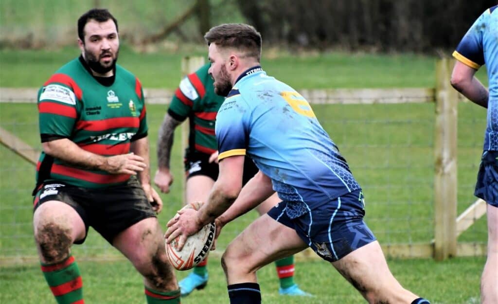 Cockermouth's only try came from captain Regan Tinnion. Picture: Ben Challis