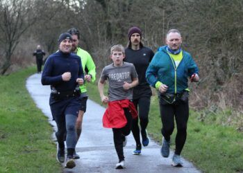 Youngsters join Gary McKee on his 29th marathon of the year