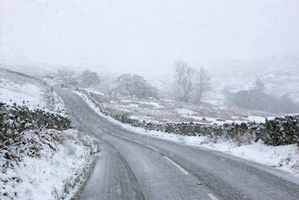 Kirkstone Pass in winter