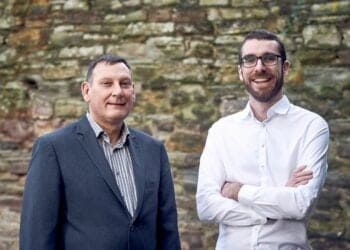 Nick Houghton, managing director of Shepley Group, and Phil Redfern, managing director of React.