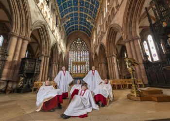 Visitors are being invited to take time out and gaze at the stars on Carlisle Cathedral’s ceiling as part of its 900th anniversary celebrations. Picture: Johnny Becker