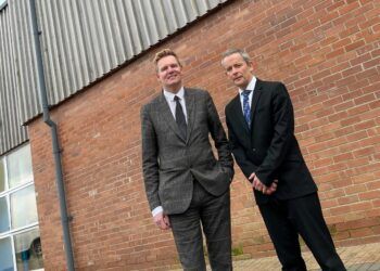 South Cumbria Multi-Academy Trust Executive Head Teacher and CEO Professor Andrew Wren with Vickerstown School Headteacher David Holmes