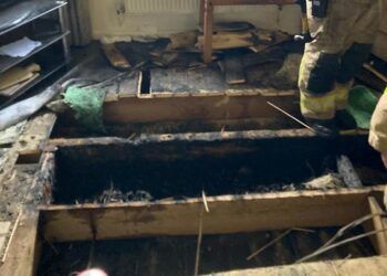 An unattended candle led to a house fire in Carlisle. Picture: Carlisle East Fire Station
