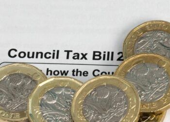pound coins on council tax bill