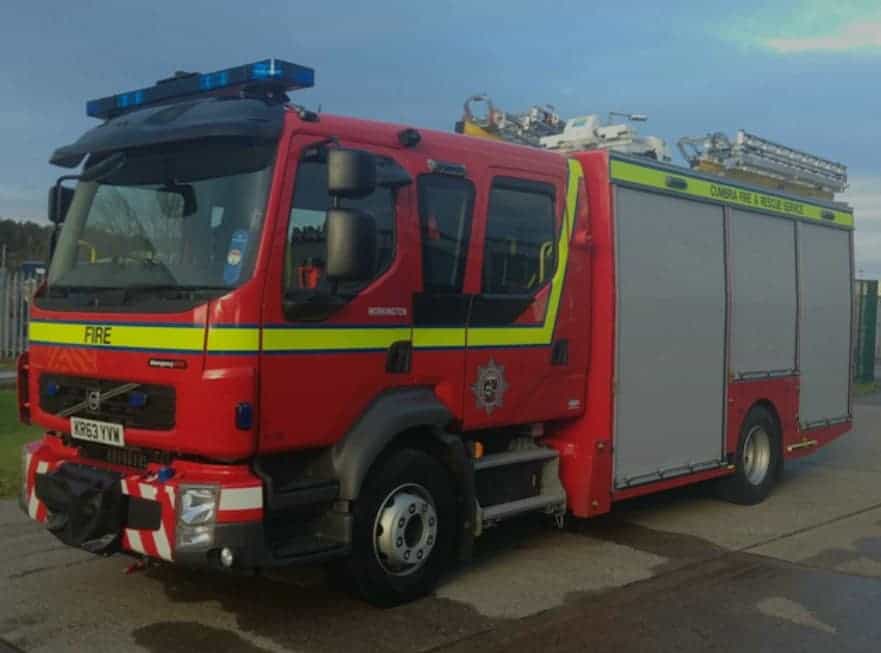 Firefighters were called to a kitchen fire in Barrow. Pictured is a Barrow Fire Station engine
