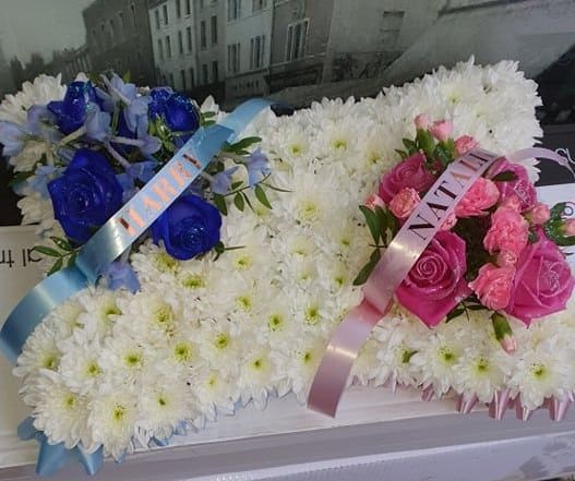 The flowers used in the funeral of Natalie and Harry Kane