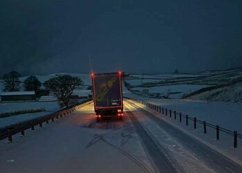 The conditions on the A66 at Stainmore this morning. Picture: Joe Charlton/Cumbria Road Watch