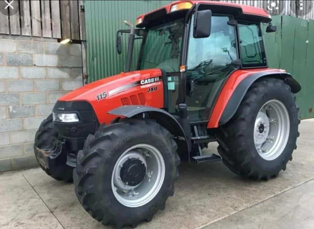 The tractor stolen from a farm in the area of Threapland, near Aspatria. The tractor is red