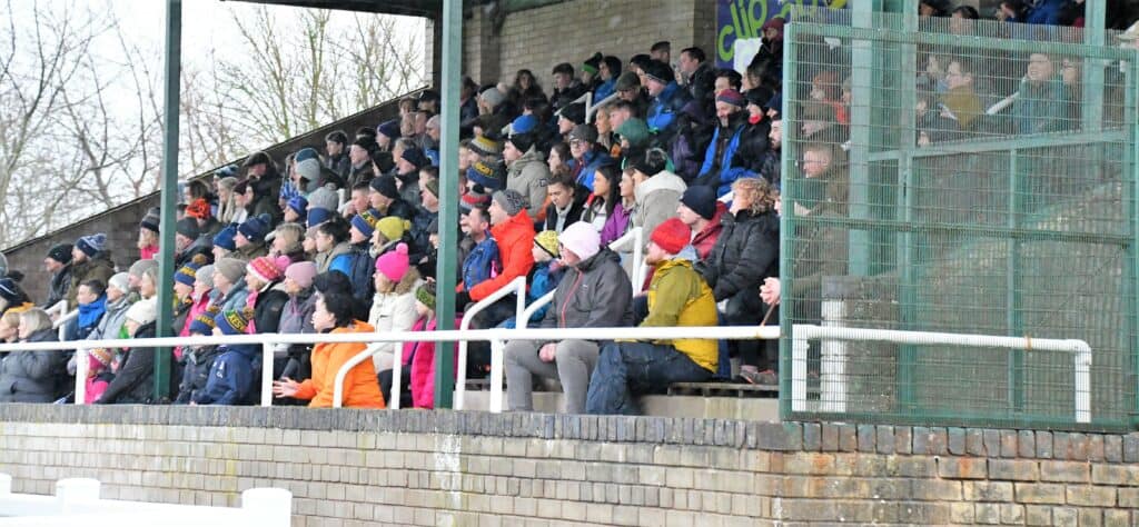 A full house at Winters Park for Keswick Falcons' first match. Picture: Ben Challis