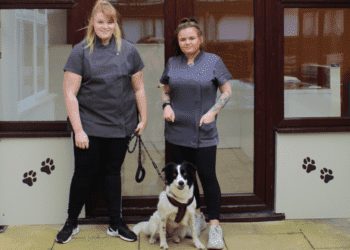 Chanelle McDowell and Chloe Watmough, of The Muddy Paw Carlisle