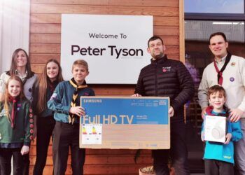 a TV to support a Cumbria Scouts raffle