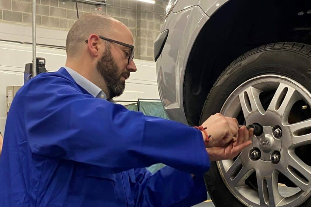 Barrow-in-Furness MP Simon Fell (pictured) takes on Furness College principal in skills challenge