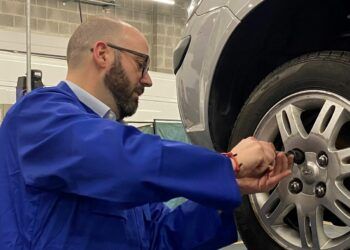 Barrow-in-Furness MP Simon Fell takes on Furness College principal in skills challenge