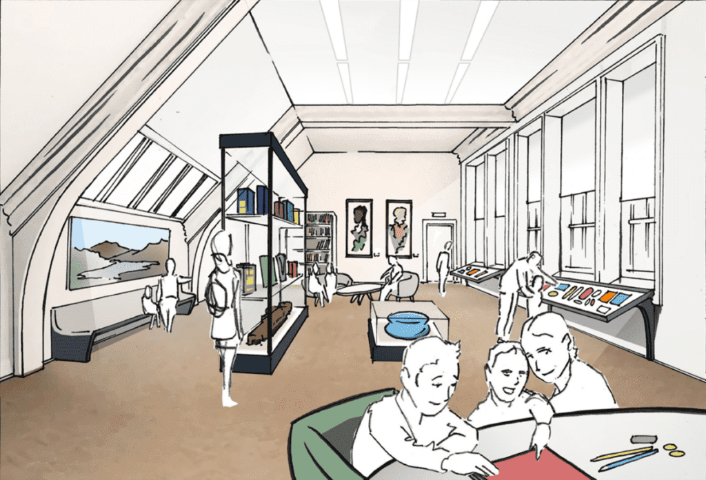 Project Tullie: Artist's impression of redeveloped art school room courtesy of Scott Wigglesworth