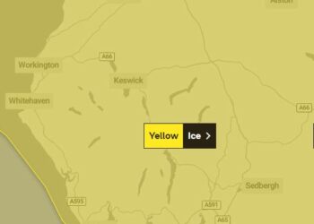 Met Office ice weather warning