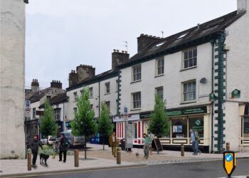 Artist's impression of what the town centre 'gateway' into upper Stramongate could look like in Kendal