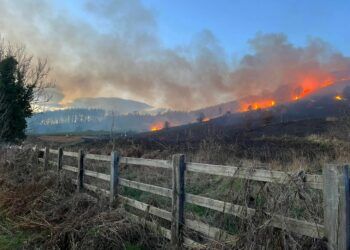 In pictures: Firefighters spend hours tackling wildfire in South Cumbria